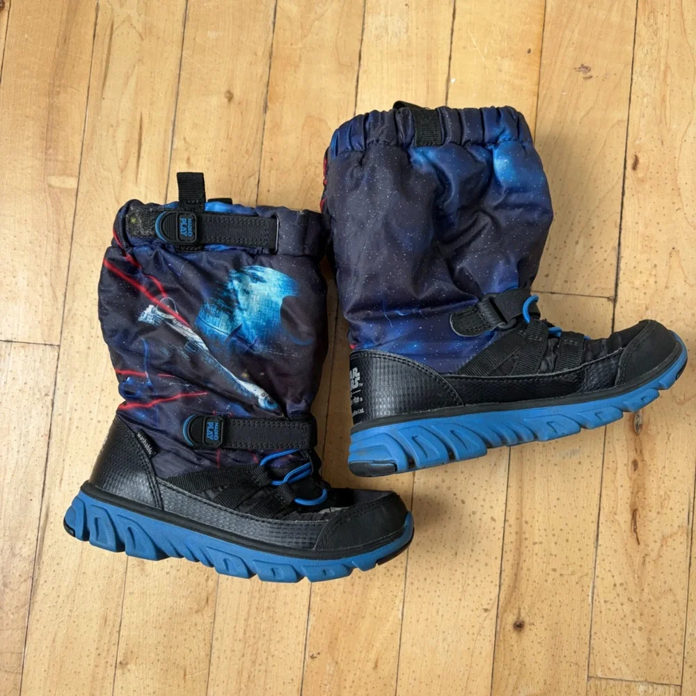 Stride Rite Toddler Made 2 Play Star Wars Sneaker Winter Boot, Black Size 10.5 W